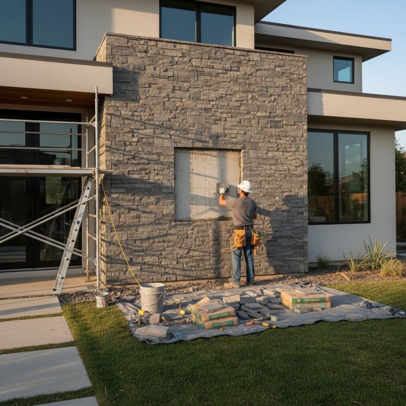 Local Stone Facing Installation pros at work