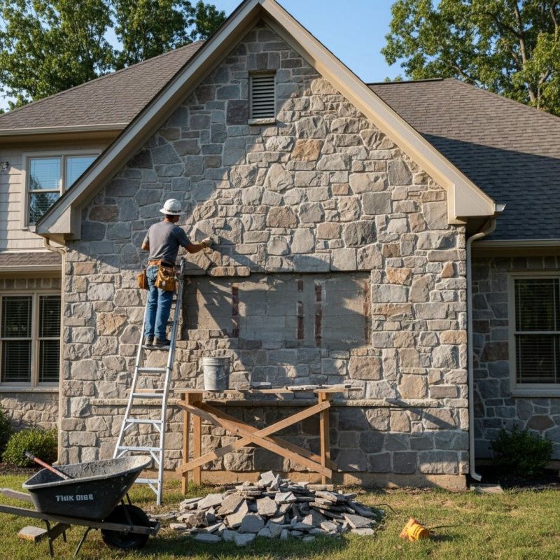 Stone Facing Installation