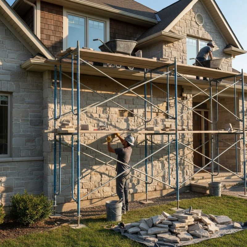 Stone Facing Installation